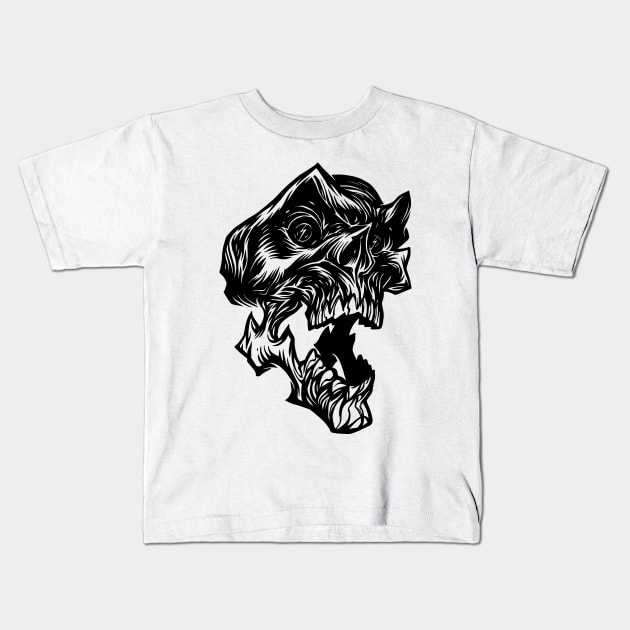 SKULL Kids T-Shirt by JerkMonger